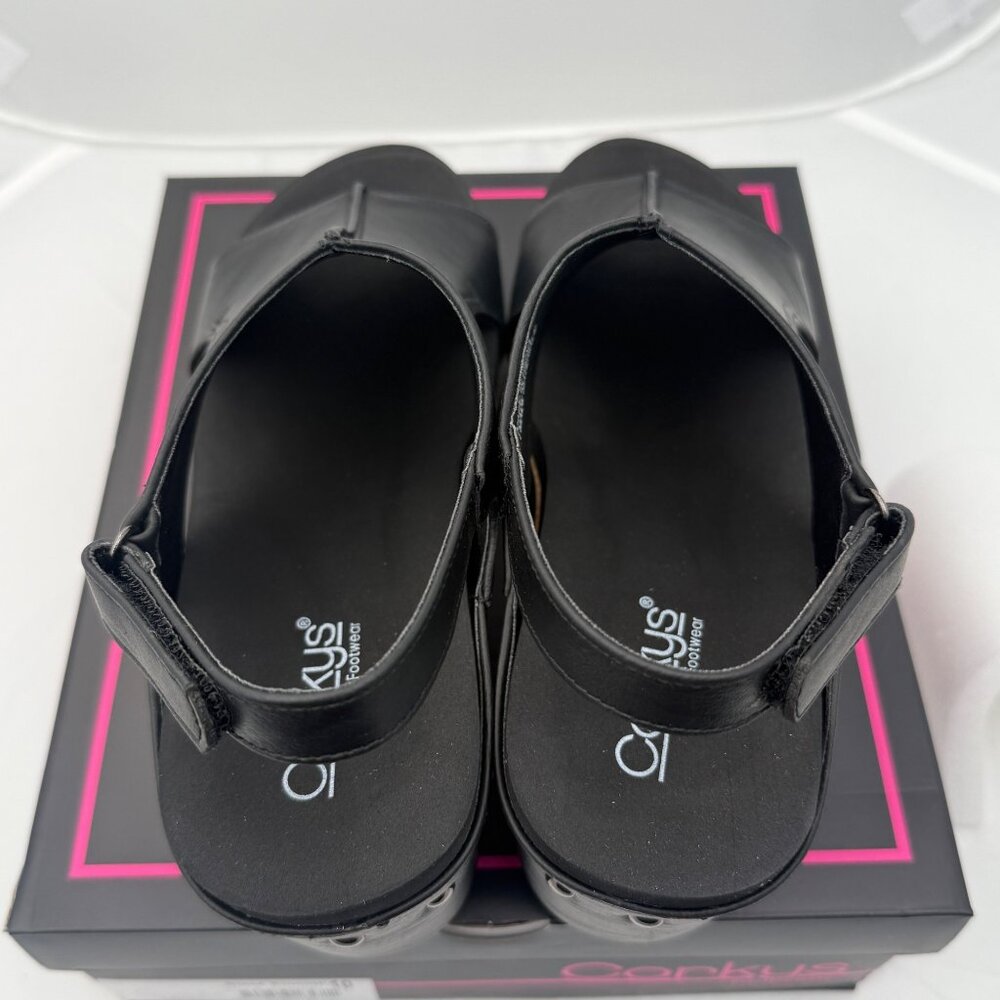 Corkys Womens Carley Black Wedge Sandals Size 9 Comfortable Chic - Picture 7 of 8